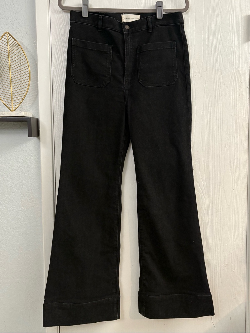 JEANERICA St Monica Black 2 Weeks High-Rise Wide-Leg Women's Jeans Size 29 - Picture 2 of 13